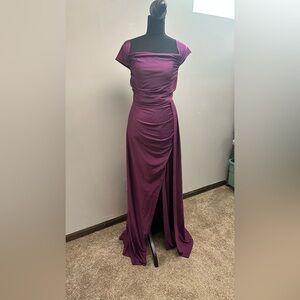 Elegant Purple Evening Gown